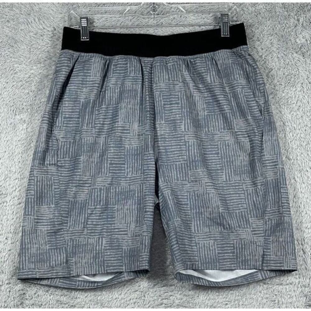 Zella Mens‎ Running Gym Workout Drawstring white gray Shorts S